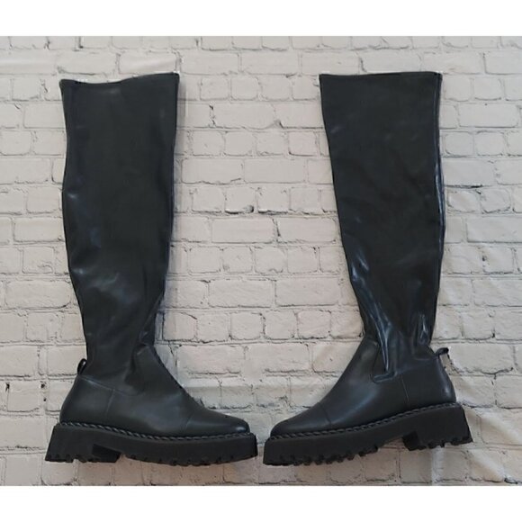 VINCE CAMUTO BLACK MELLEYA OVER-THE-KNEE BOOT/NWOB, Size  9.5M - Picture 1 of 8